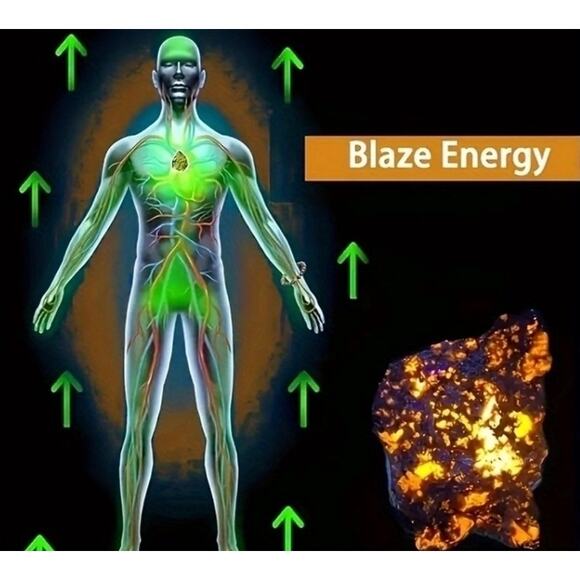 8mm Flame Stone Bracelet Natural Flame Stone Beaded Bracelet*UV activated*Unisex - Picture 4 of 4